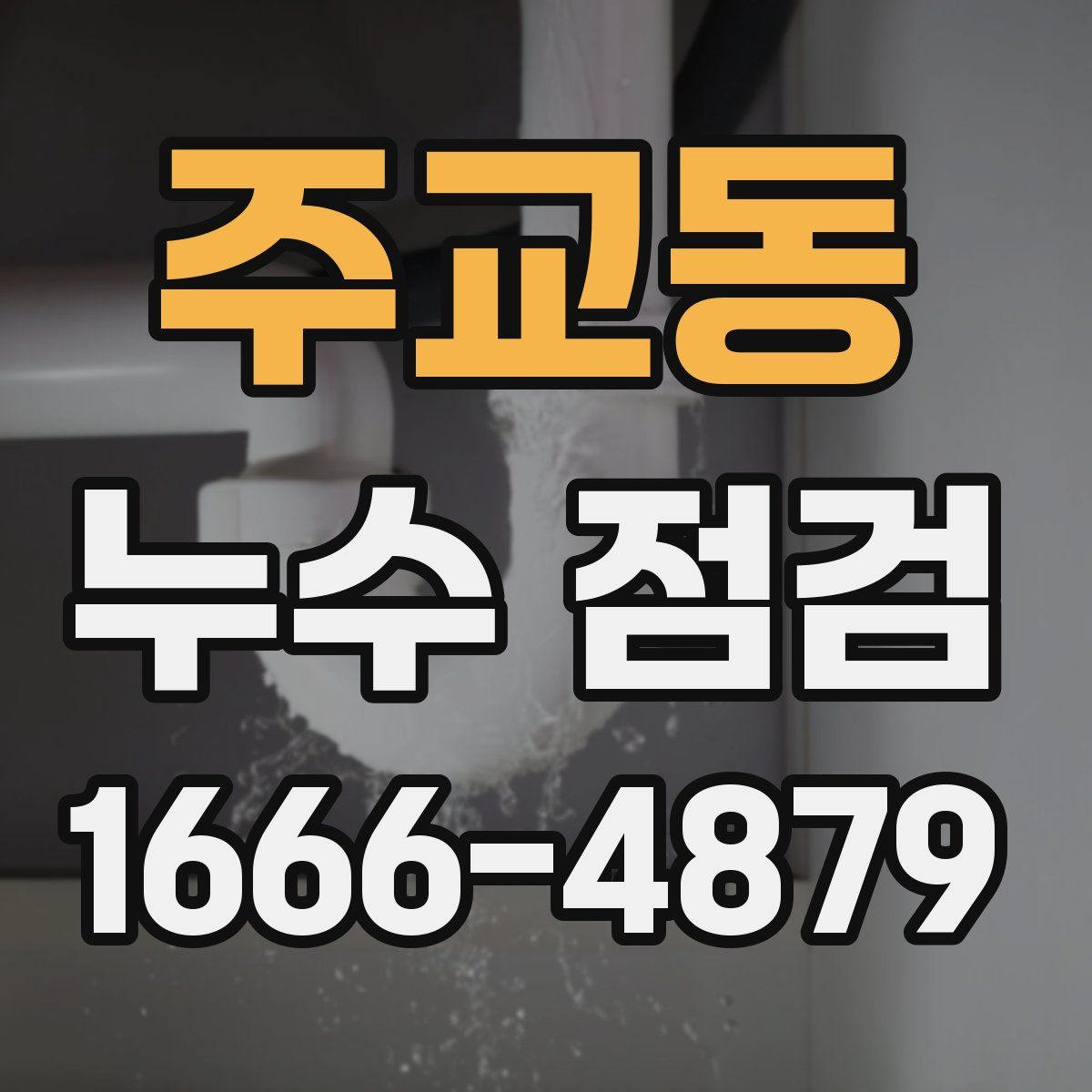 주교동 누수 점검
