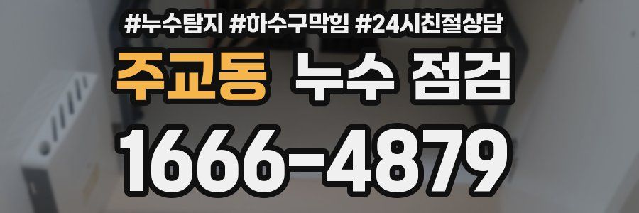주교동 누수 점검