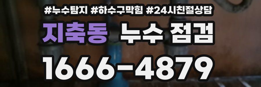 지축동 누수 점검