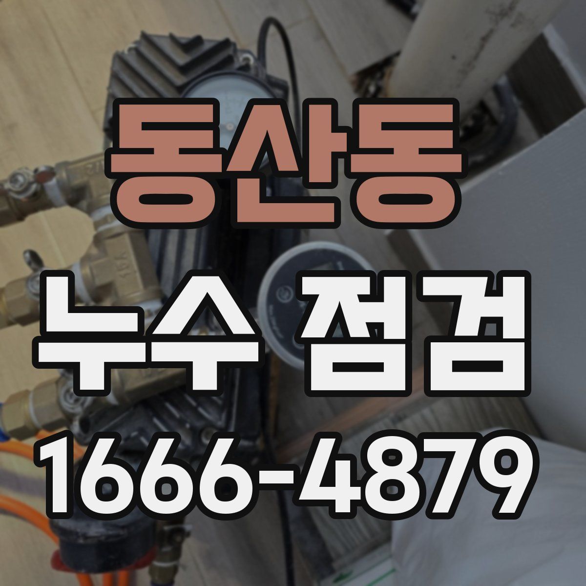동산동 누수 점검