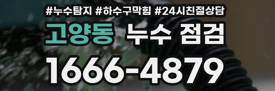 고양동 누수 점검