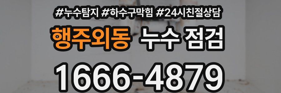 행주외동 누수 점검