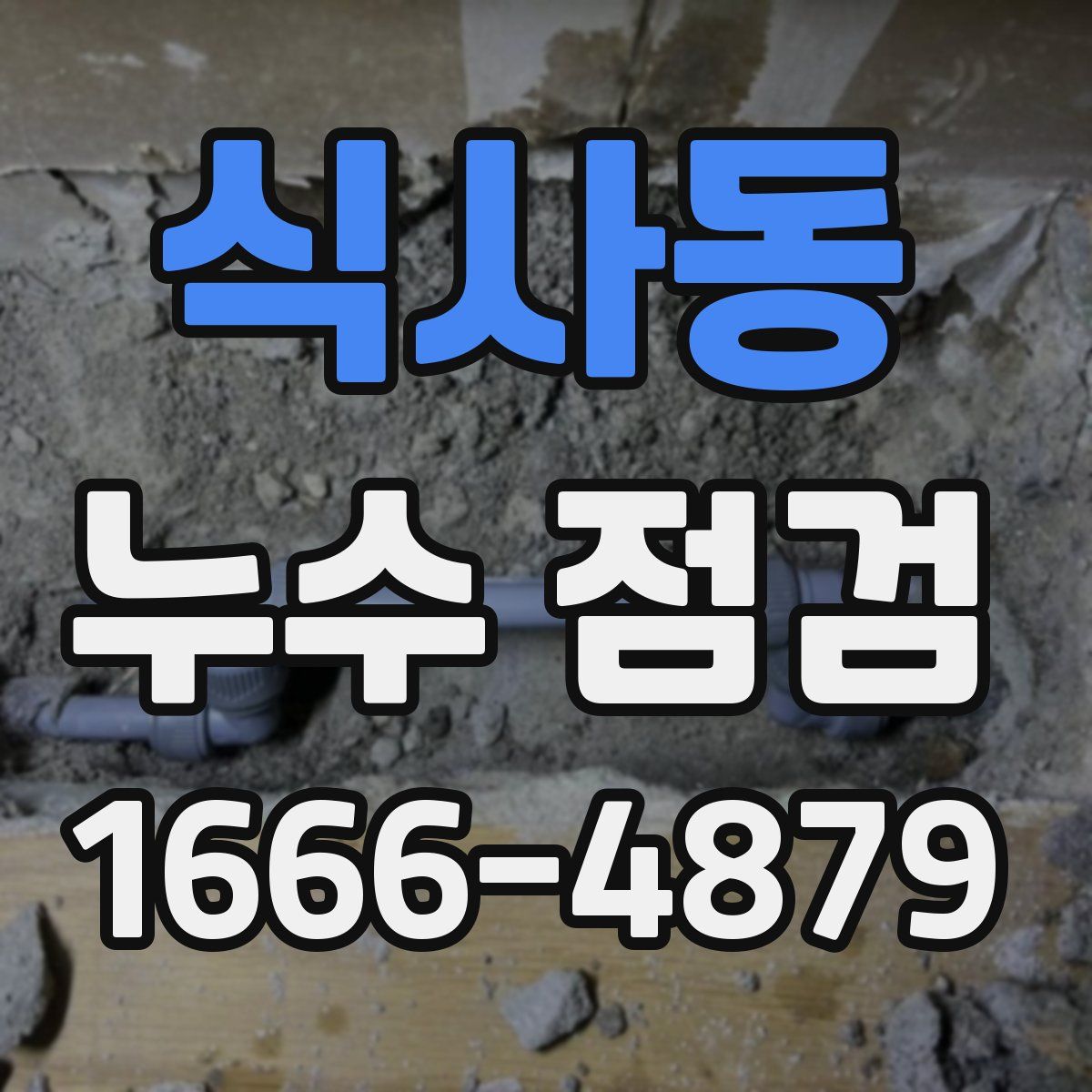 식사동 누수 점검