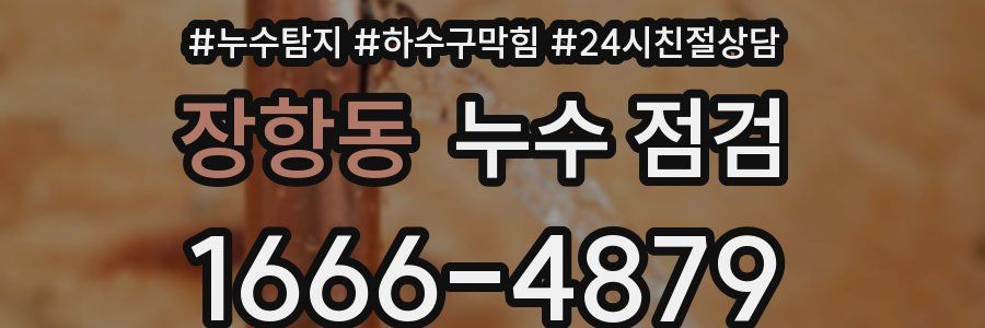 장항동 누수 점검