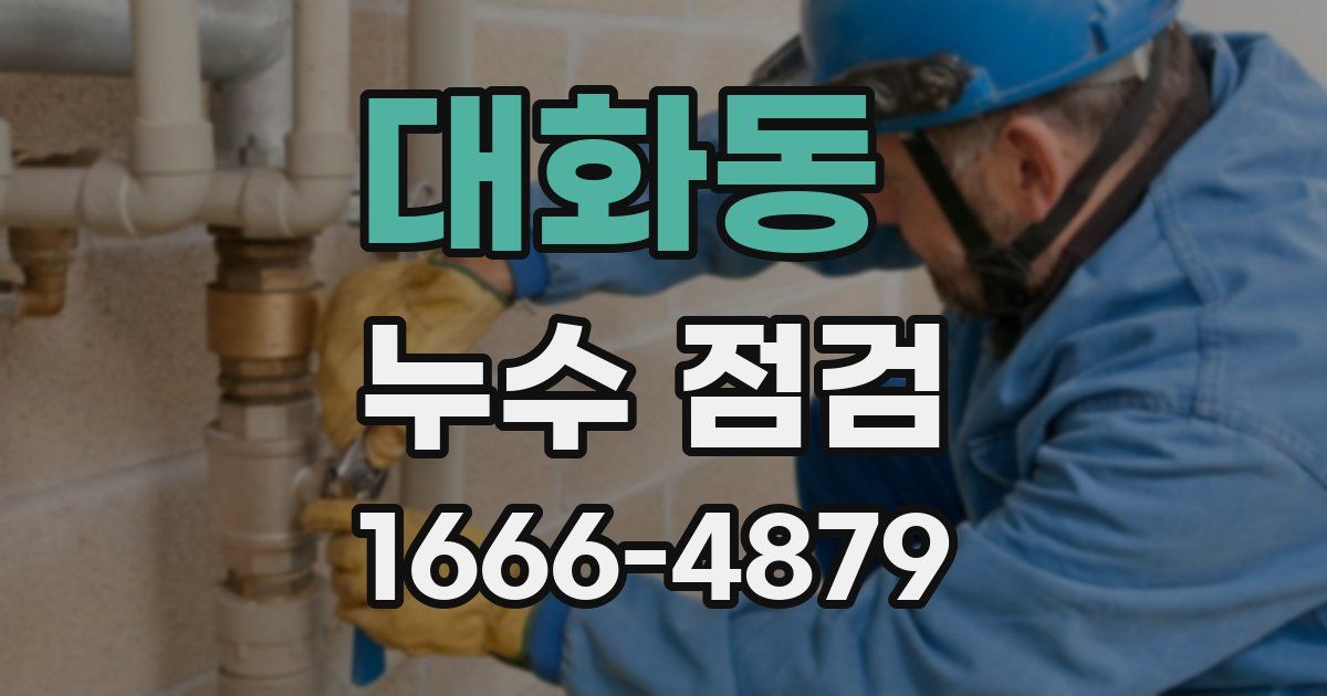 대화동 누수 점검