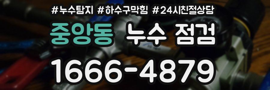 중앙동 누수 점검
