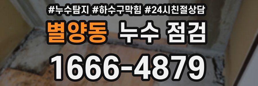 별양동 누수 점검