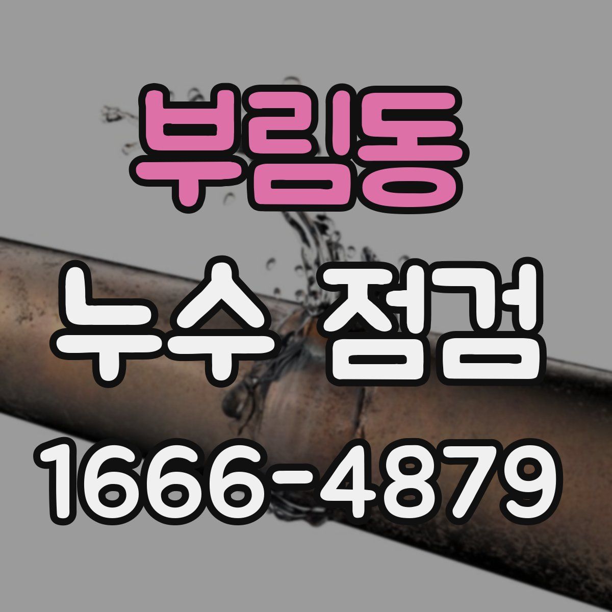 부림동 누수 점검