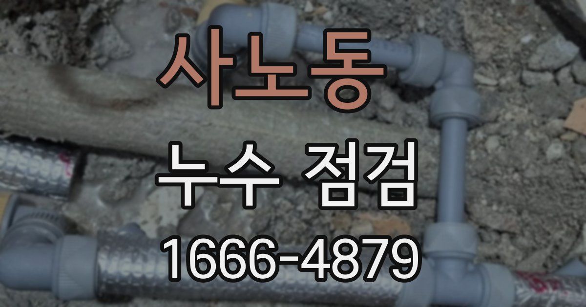 사노동 누수 점검