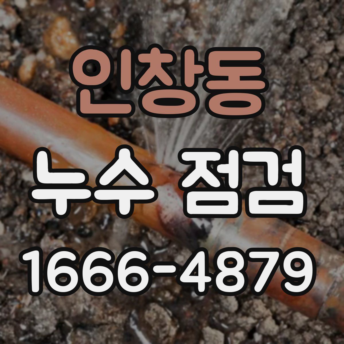 인창동 누수 점검