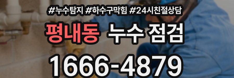 평내동 누수 점검