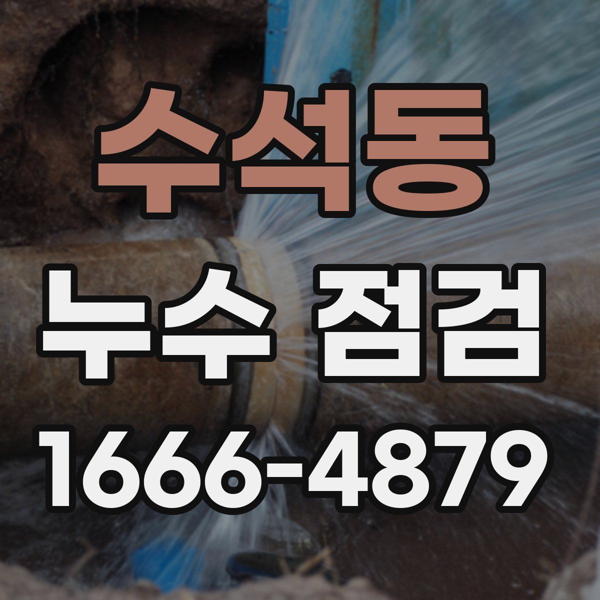 수석동 누수 점검