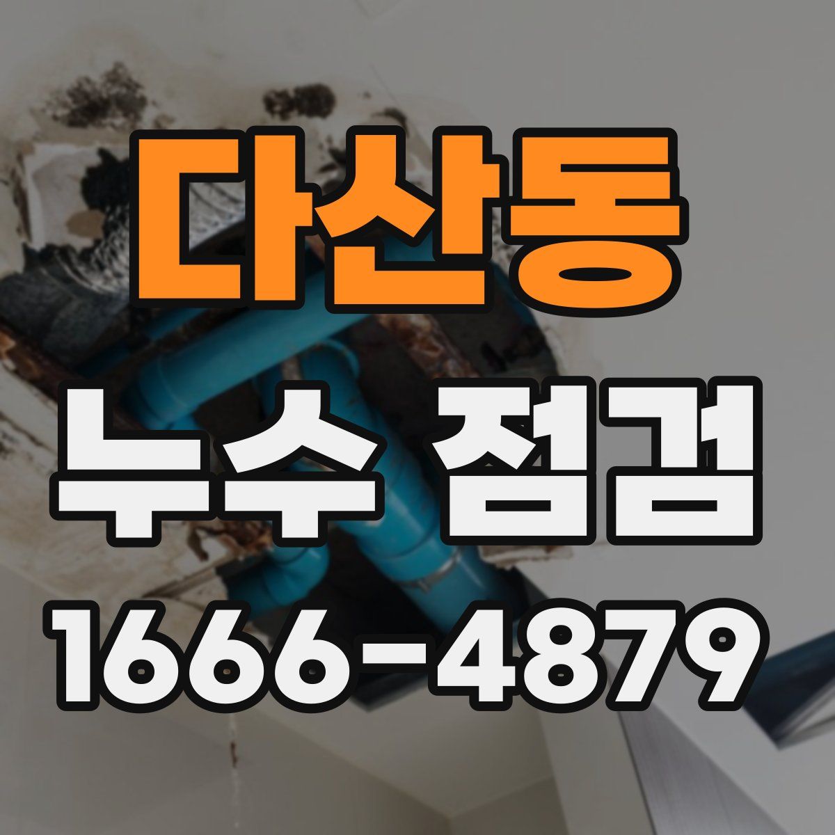 다산동 누수 점검