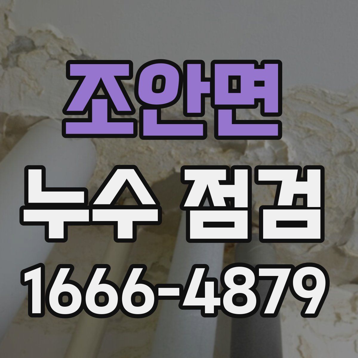 조안면 누수 점검