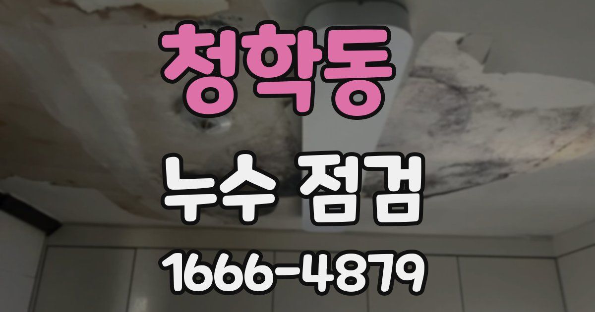 청학동 누수 점검