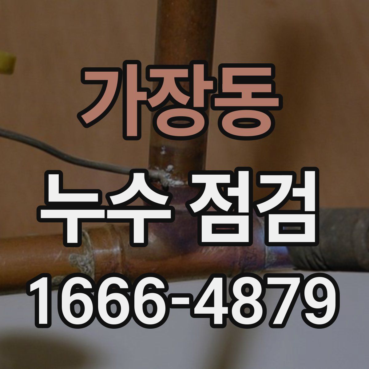 가장동 누수 점검