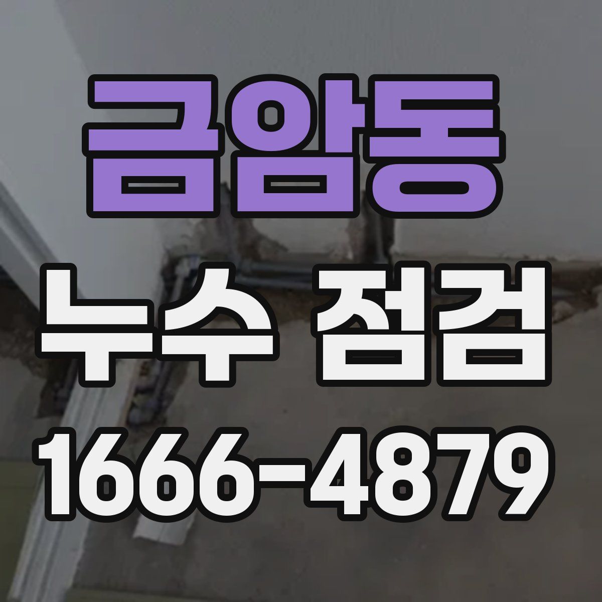 금암동 누수 점검