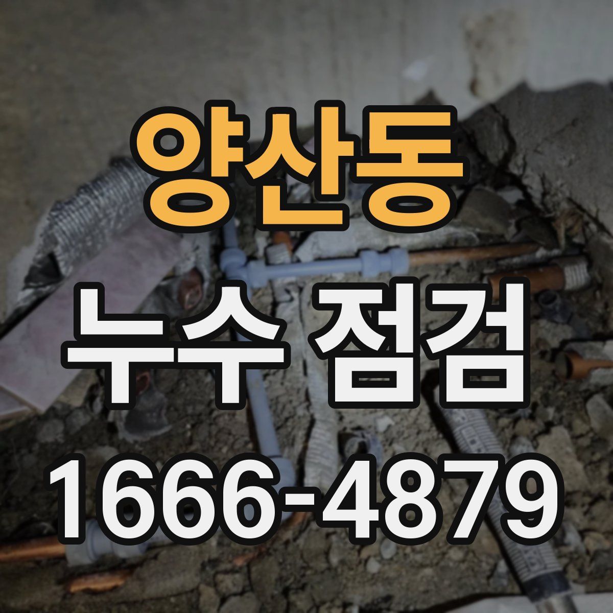 양산동 누수 점검