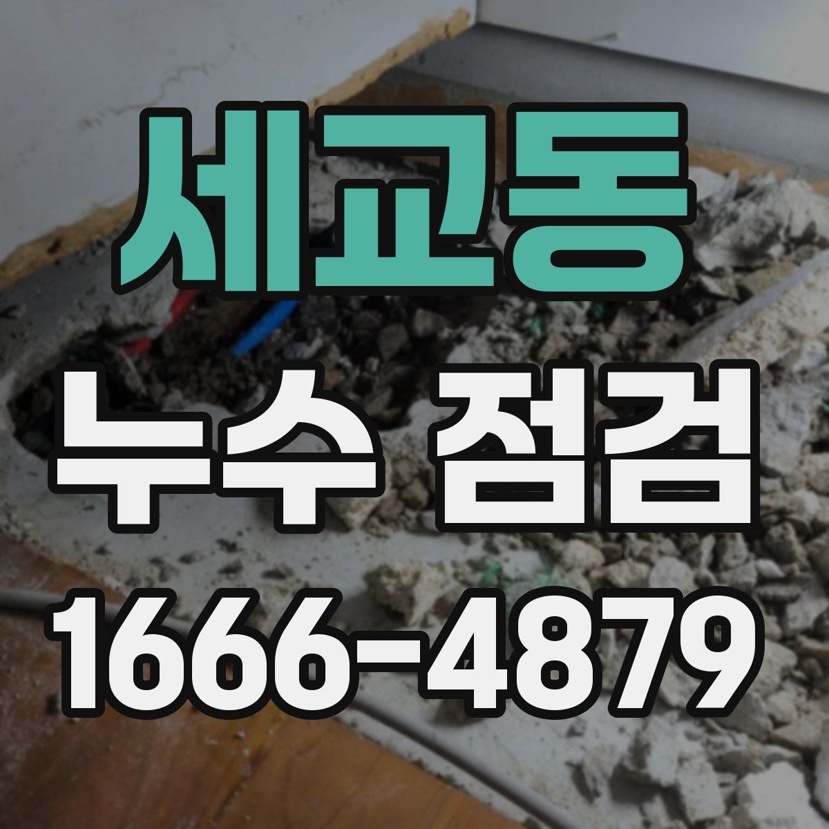 세교동 누수 점검