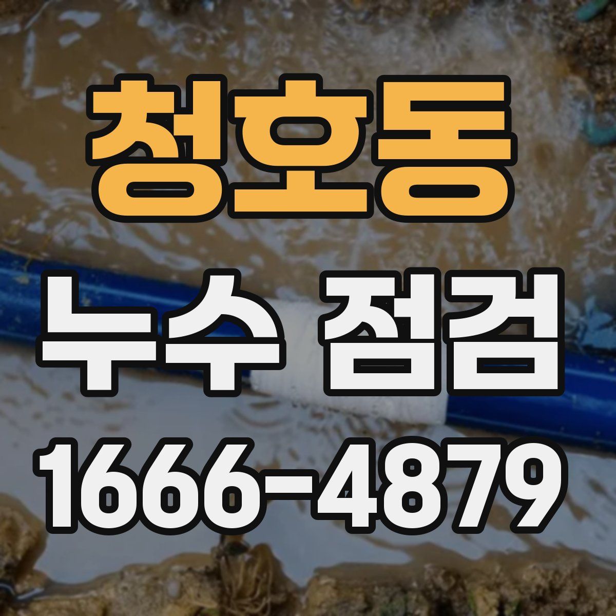 청호동 누수 점검