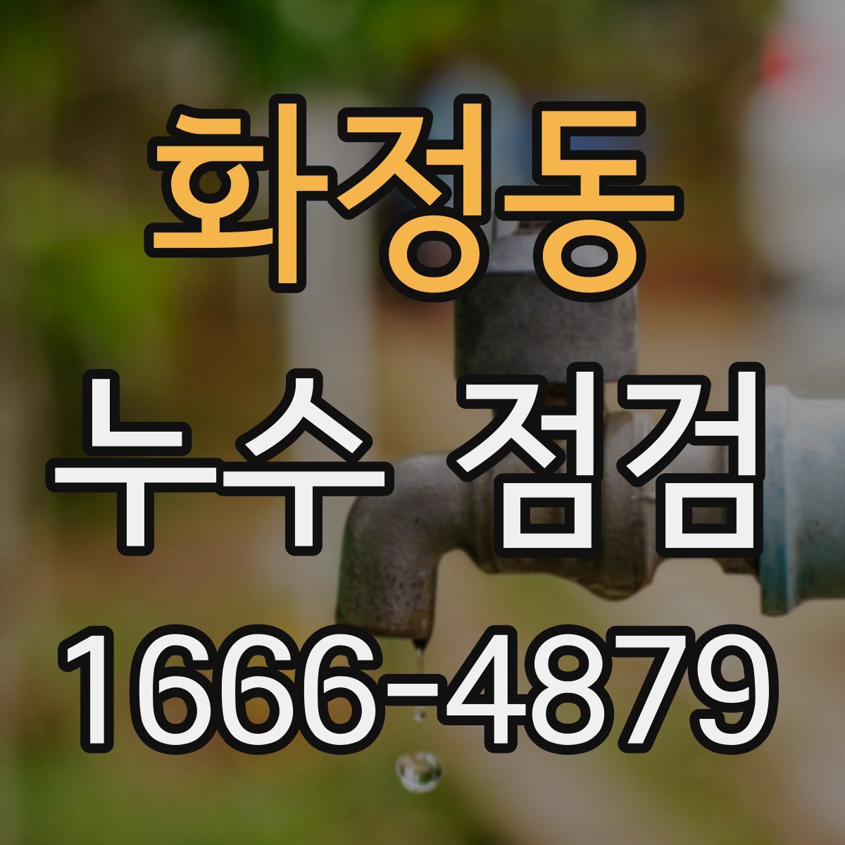 화정동 누수 점검