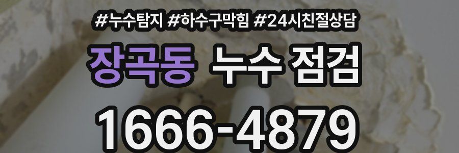 장곡동 누수 점검
