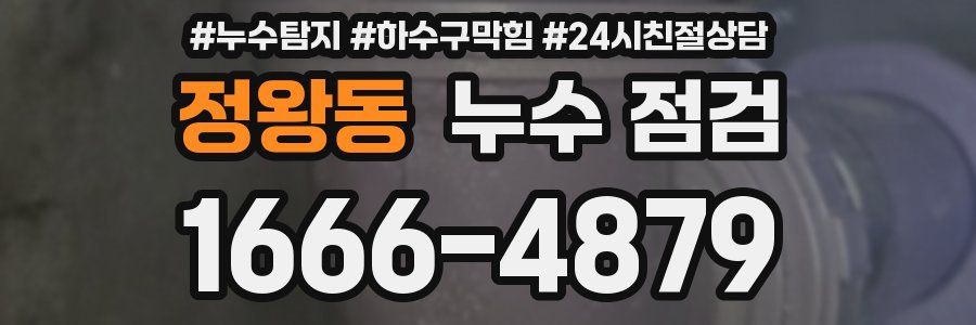 정왕동 누수 점검