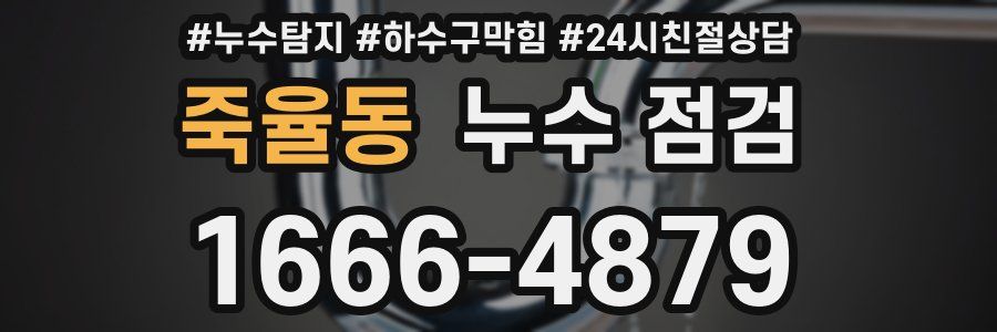 죽율동 누수 점검
