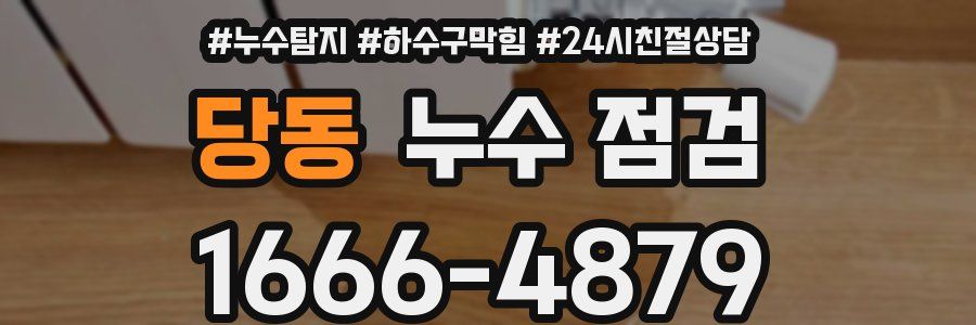 당동 누수 점검