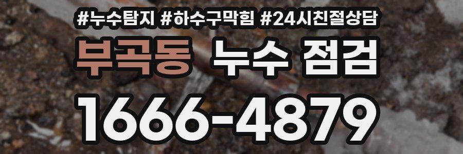 부곡동 누수 점검