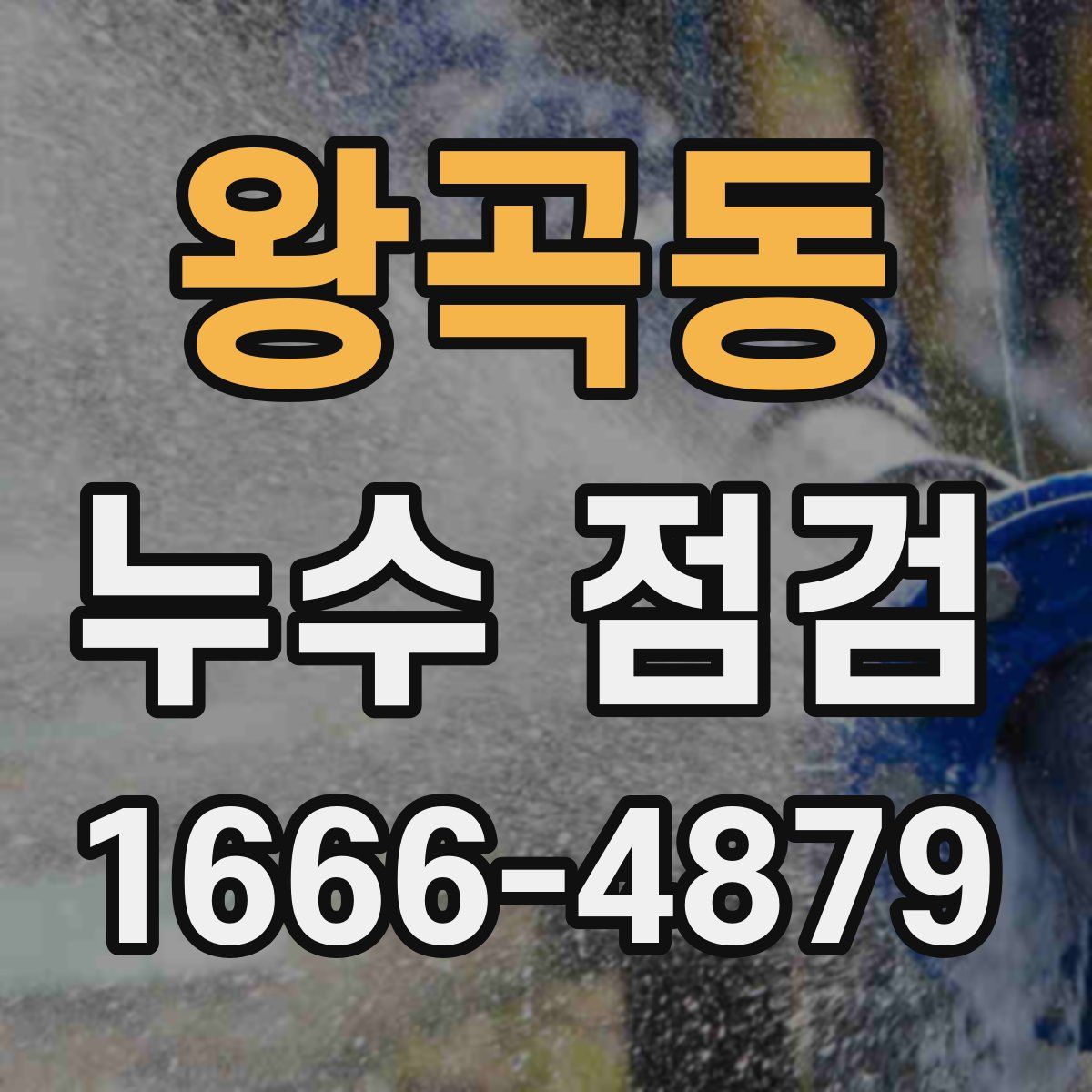왕곡동 누수 점검