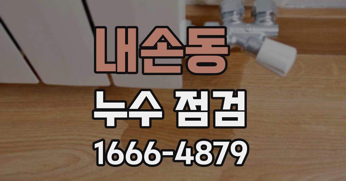 내손동 누수 점검