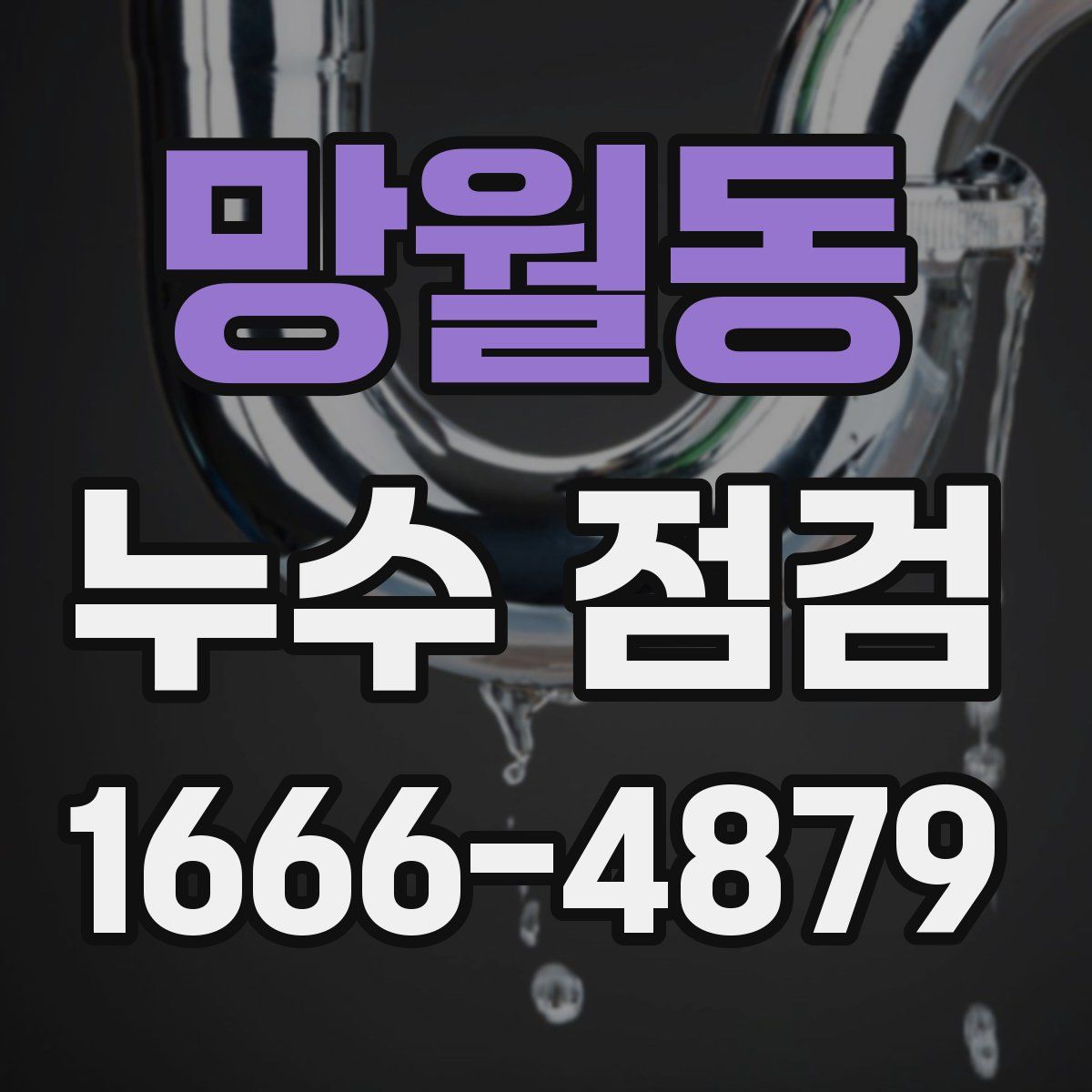 망월동 누수 점검