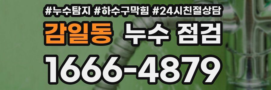 감일동 누수 점검