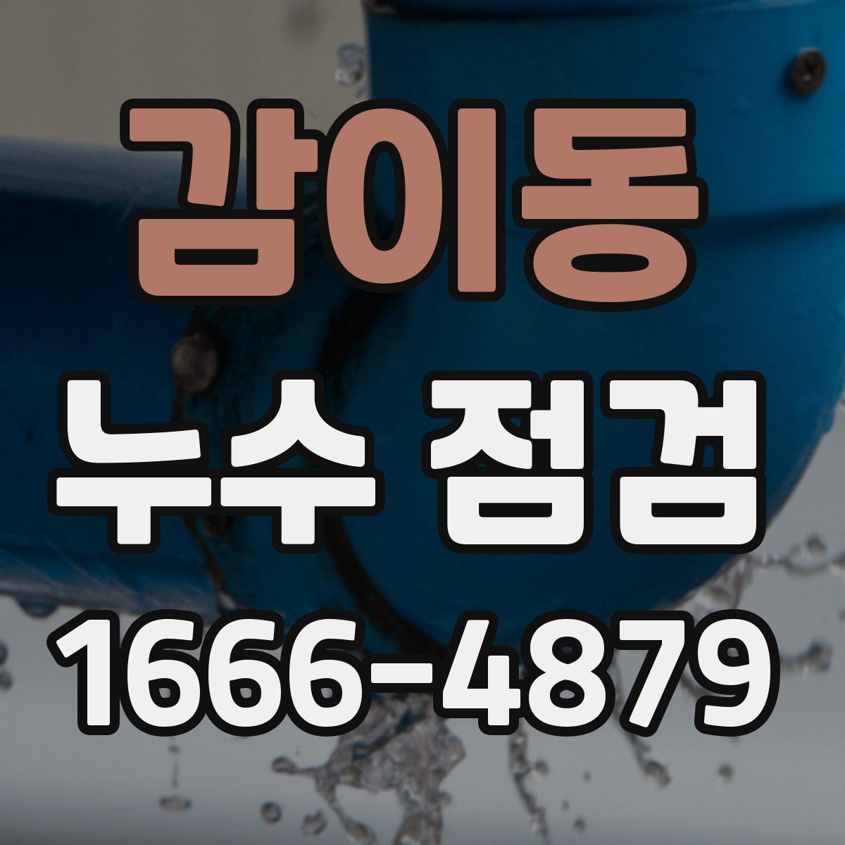 감이동 누수 점검