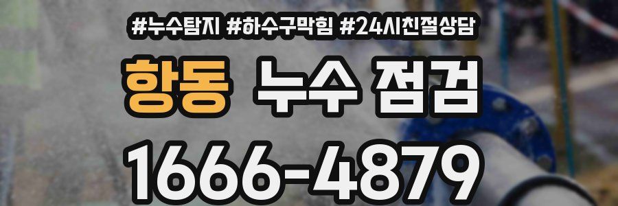 항동 누수 점검