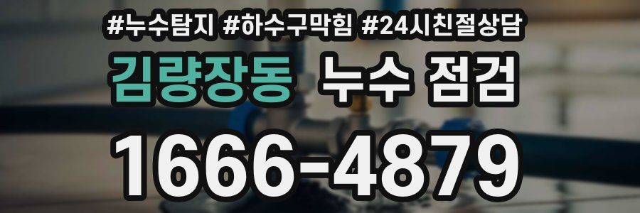 김량장동 누수 점검