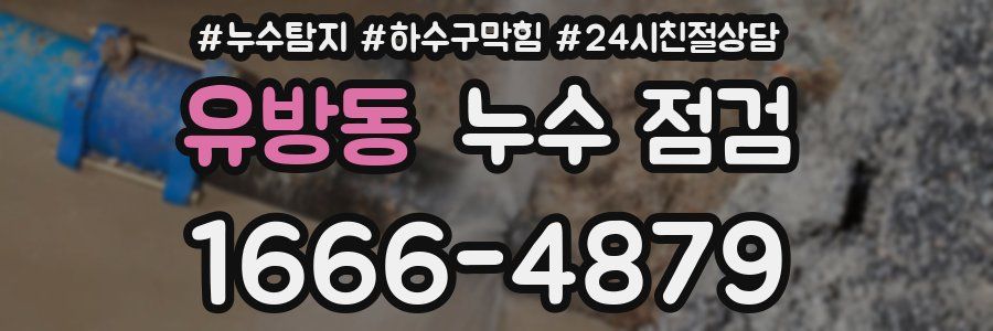 유방동 누수 점검