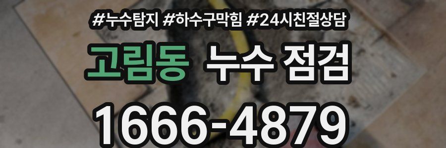 고림동 누수 점검