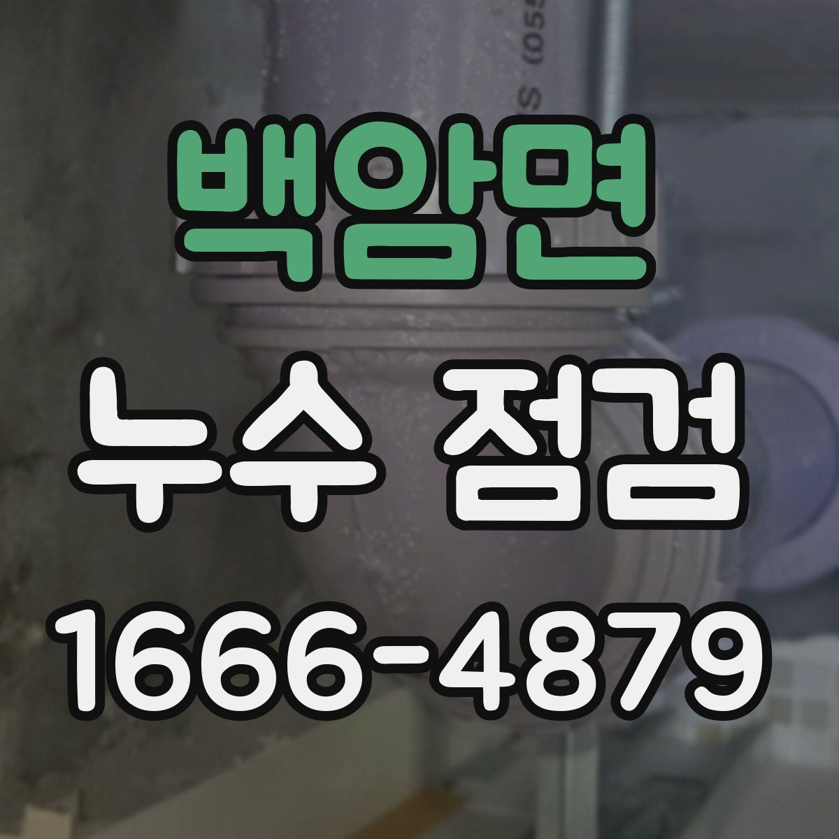 백암면 누수 점검
