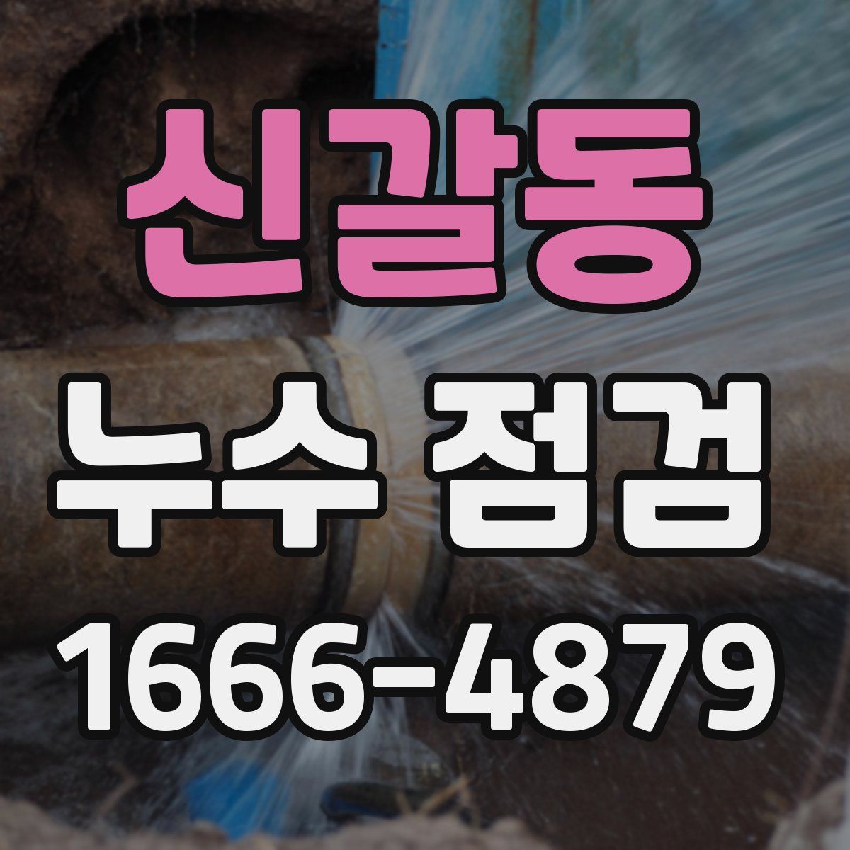 신갈동 누수 점검