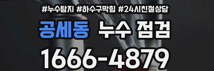 공세동 누수 점검