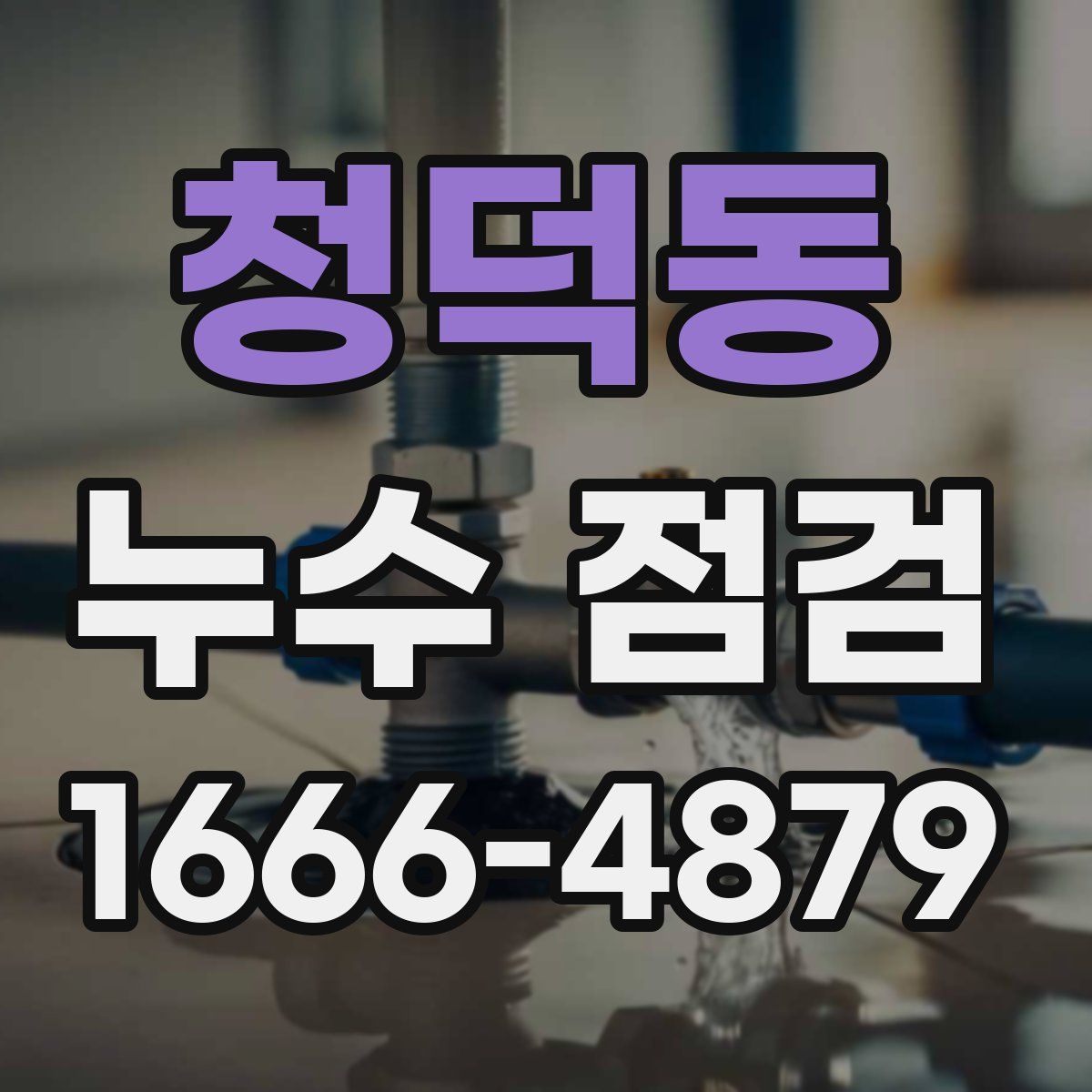 청덕동 누수 점검