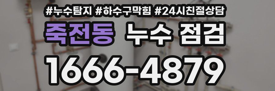 죽전동 누수 점검