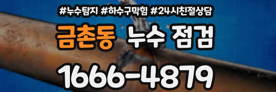 금촌동 누수 점검