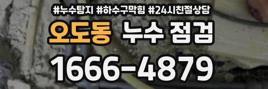 오도동 누수 점검