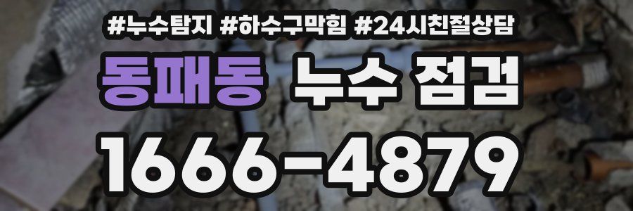 동패동 누수 점검