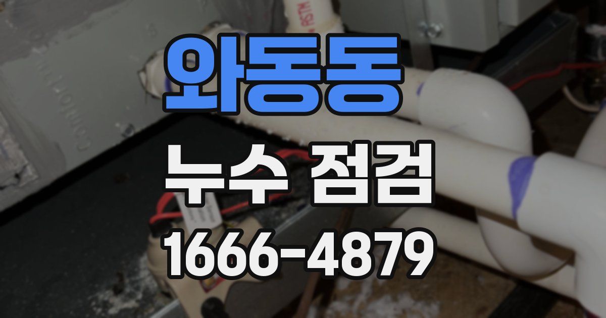 와동동 누수 점검