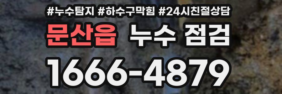 문산읍 누수 점검