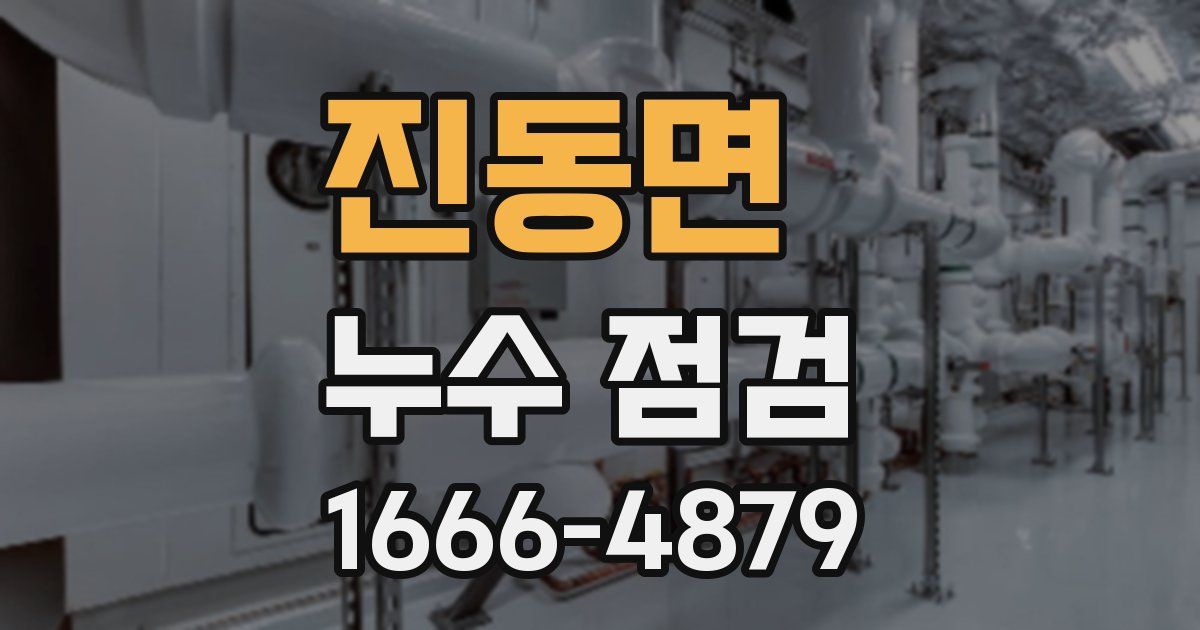 진동면 누수 점검